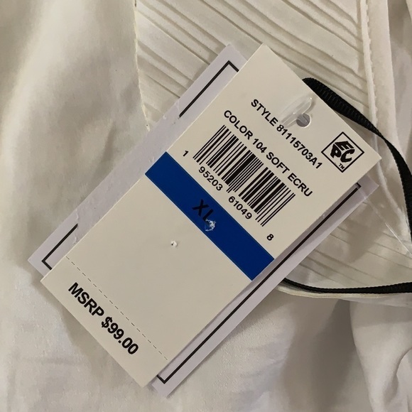 Revolve 1.State New With Tags Smock Waist Pleated Tiered Ruffle Dress Size XL - Picture 12 of 15